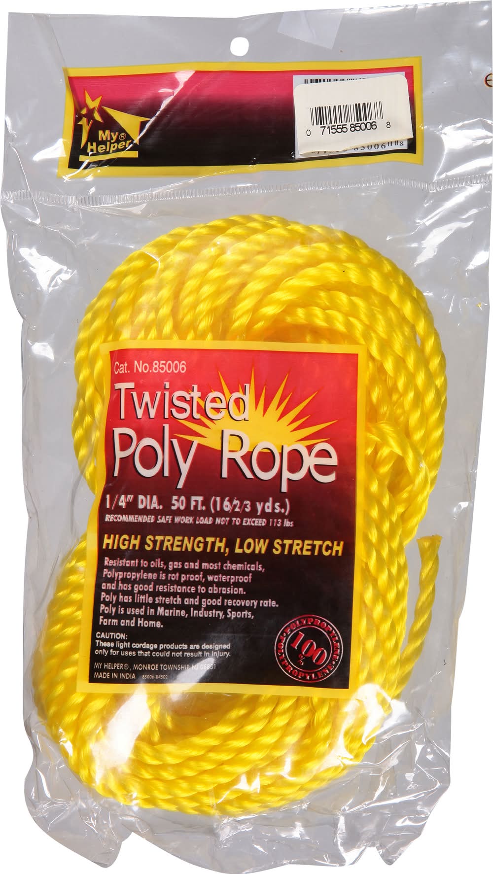 My Helper Twisted Poly Rope 50 Feet