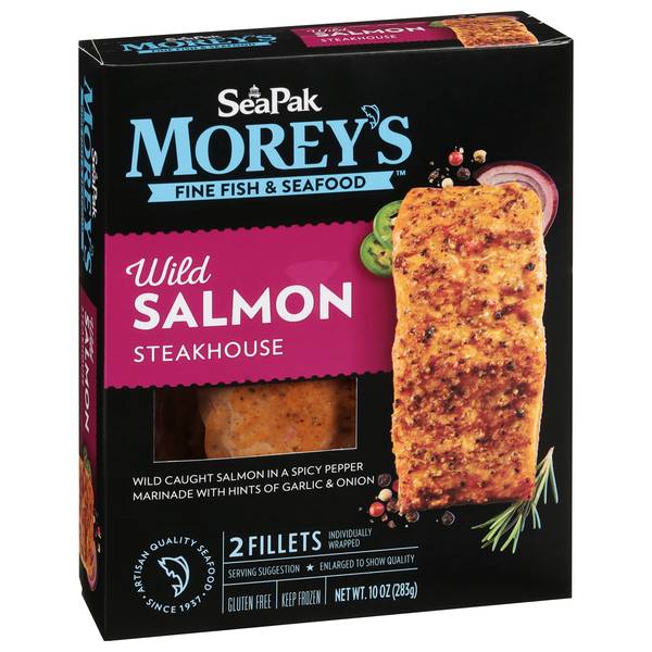 Morey's Wild Salmon Steakhouse Fillets, 2Ct