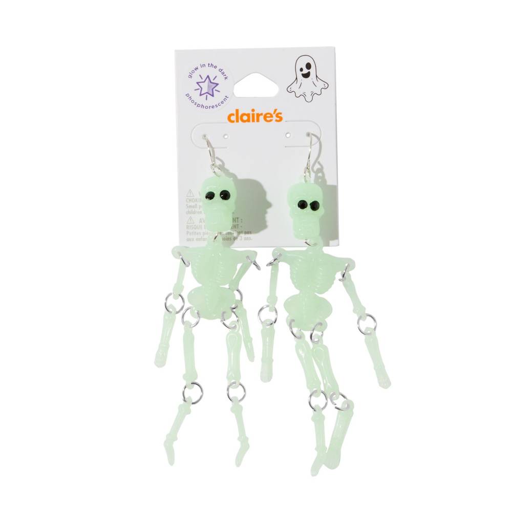 Claire's Halloween Skeleton Earrings