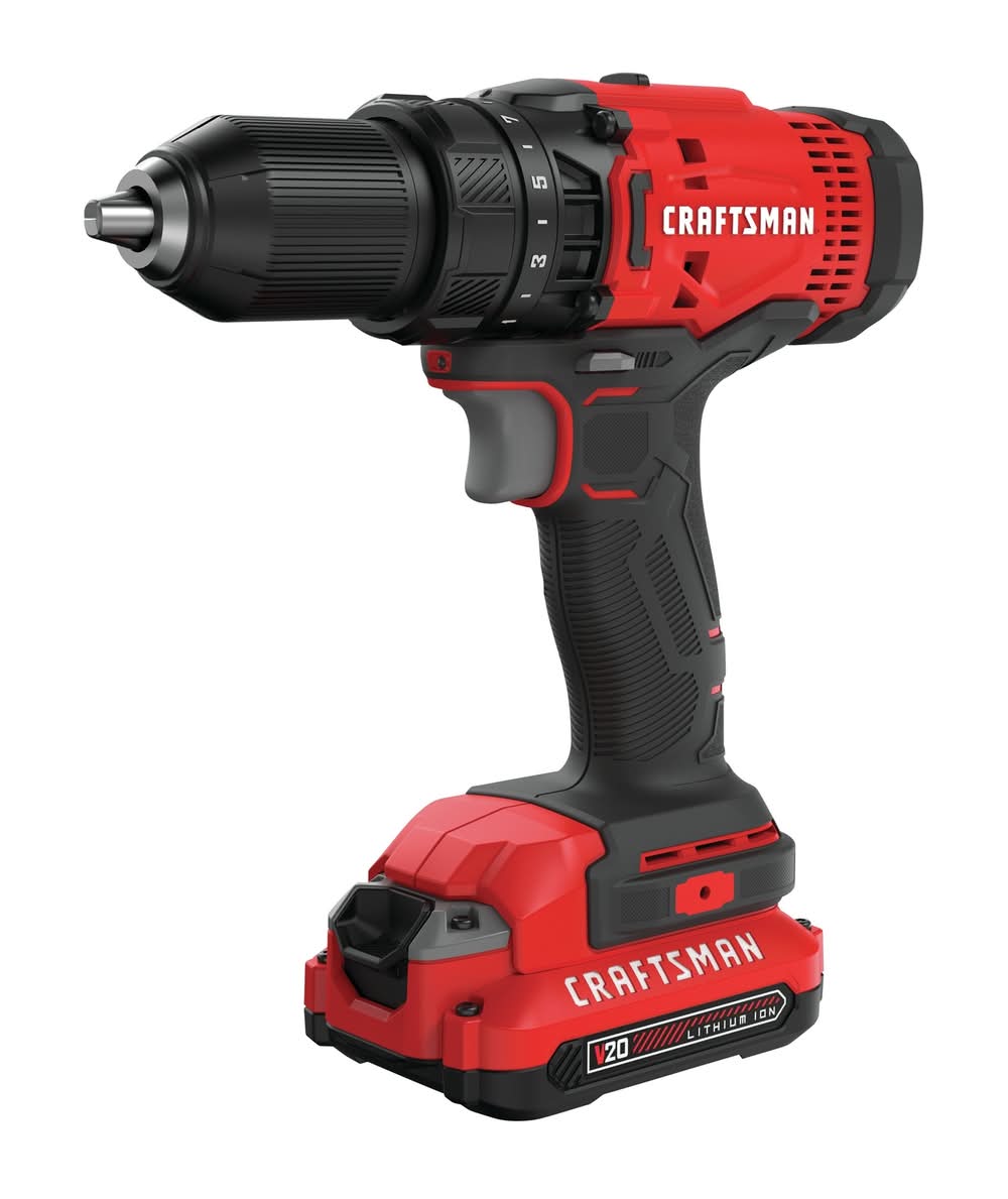 Craftsman V20 1/2 In. Brushed Cordless Drill Kit (Battery & Charger)
