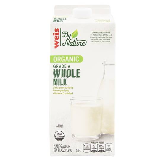Weis By Nature Organic Whole Milk (64 fl oz)