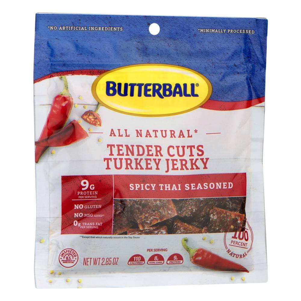 Butterball Spicy Thai Seasoned Tender Cuts Turkey Jerky - Delivery 