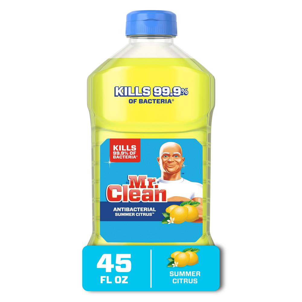 Mr. Clean Antibacterial Multi-Surface Cleaner, Summer Citrus, 45 oz