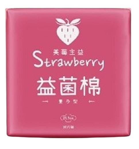 (森)Strawberry益菌棉日用量多型25.5CM10片/4710049703287