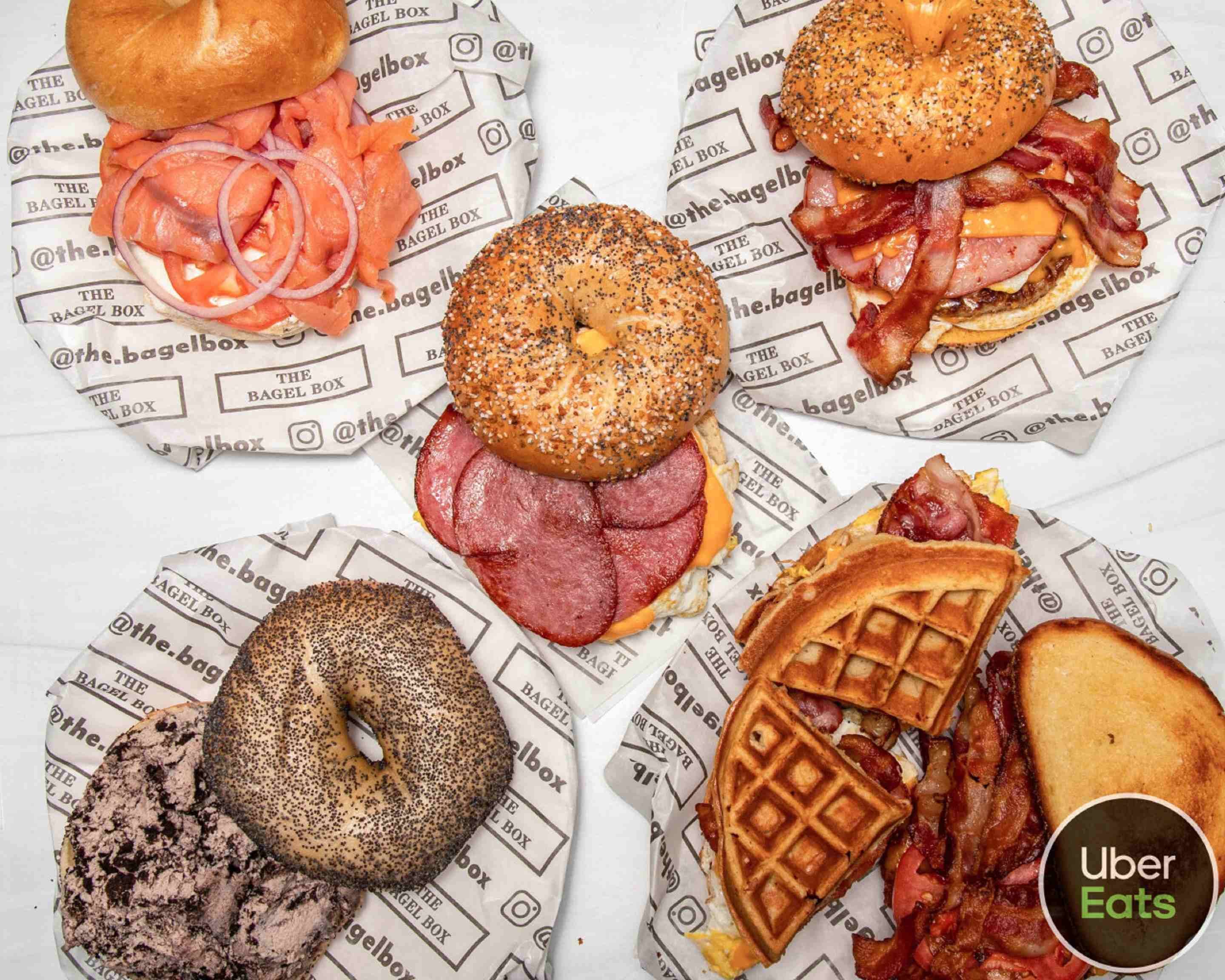 Order Bagel box Menu Delivery in New York Bagel box Prices Uber Eats