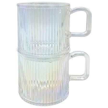 Festive Voice Ribbed Stackable Mugs (2 ct)