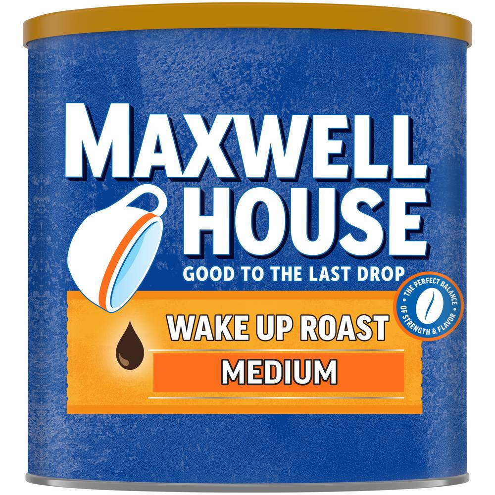 Maxwell House Wake Up Roast Medium Ground Coffee, M (1.92 lbs)