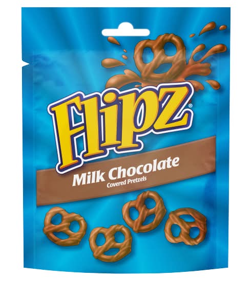 Flipz Milk Chocolate, Covered Pretzels Snacks (90g)