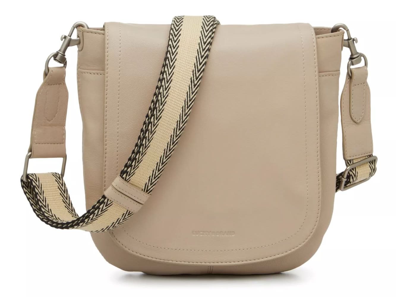 Lucky Brand Rori Leather Crossbody (Smoke Grey One Size)