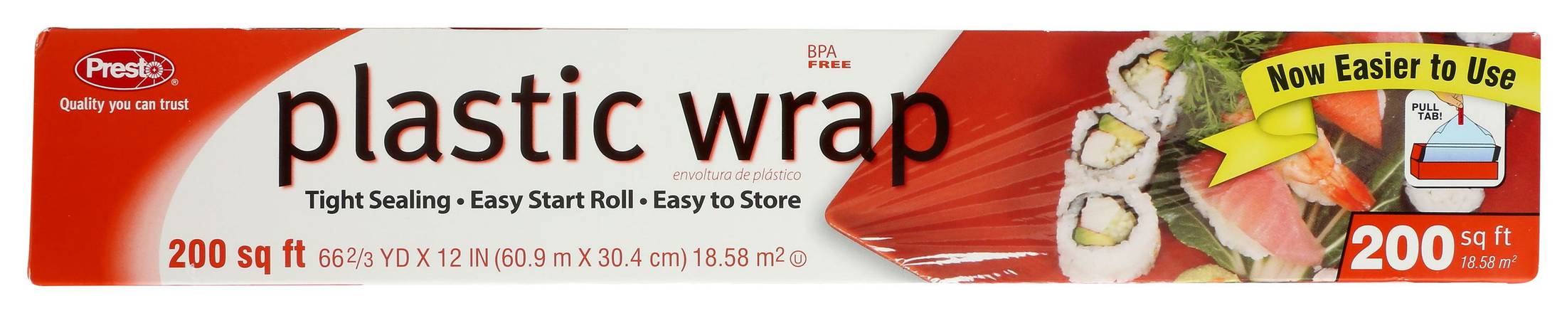 Presto Clear Plastic Wrap 66 2/3 yd x 12" (1 ct)