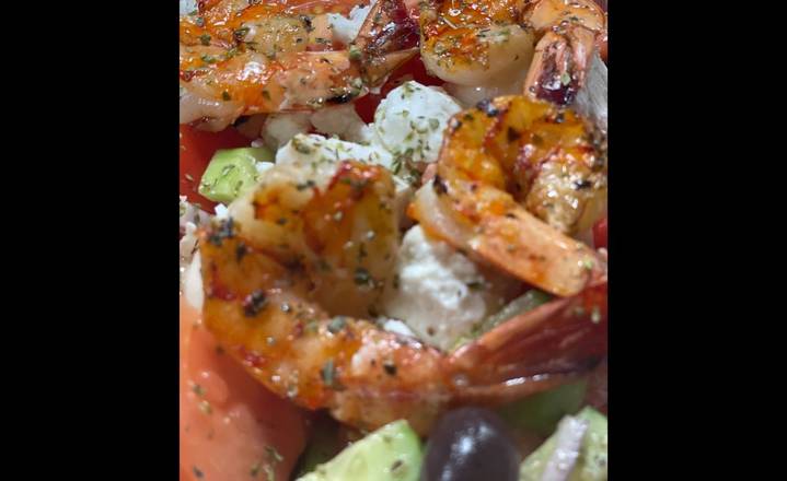 Salade avec crevettes grillée / Grilled Shrimp Salad