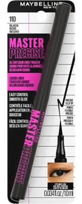 Maybelline Master Precise All Day Liquid Eyeliner Makeup Black - 0.03 Fl. Oz.