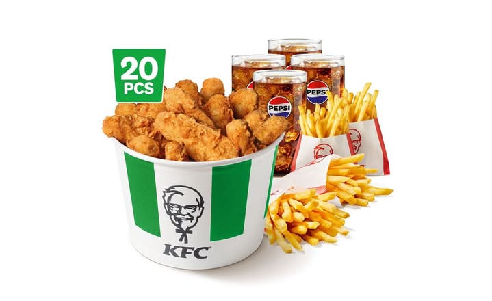 Bucket meal 20 Veggie Tenders