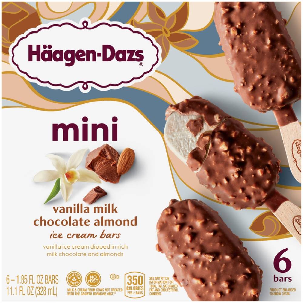 Häagen-Dazs Vanilla Milk Chocolate Almond Ice Cream Bars (11.1 fl oz)