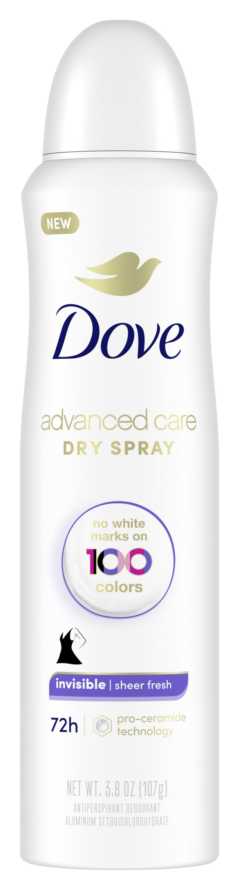 Dove Advanced Care Dry Spray Invisible Antiperspirant Deodorant, Sheer Fresh (3.8 oz)