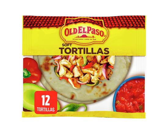Old El Paso · Tortillas souples moyennes (12 unités) - Soft tortillas medium sized (12 units)