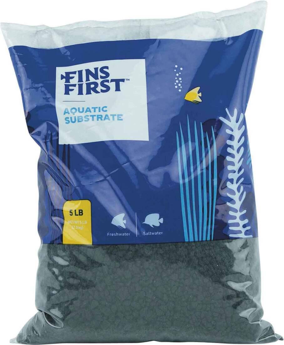 Fins First Aquatic Substrate Gravel, Black (5 lbs)