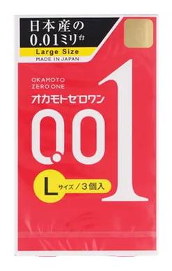 ゼロゼロワンLサイズ オカモト 3個入