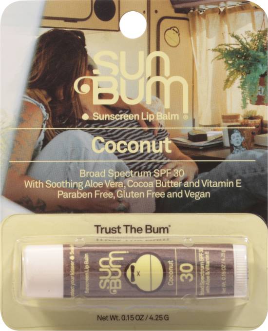Sun Bum Spf 30 Coconut Sunscreen Lip Balm