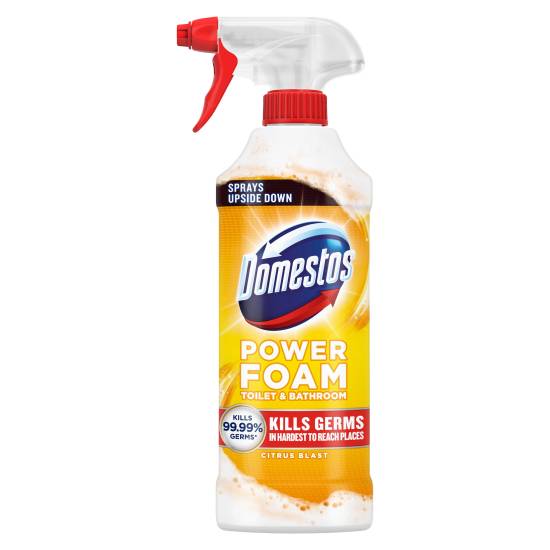 Domestos Power Foam Toilet & Bathroom Citrus Blast 450ml