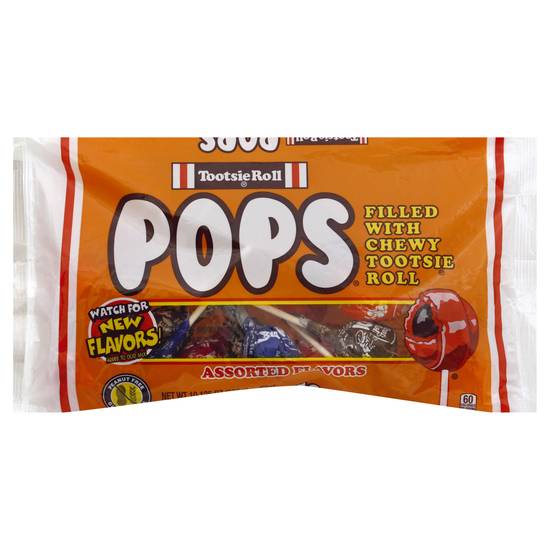 Peanut Free Chewy Tootsie Roll Filled Assorted Popsicles (10.1 oz)
