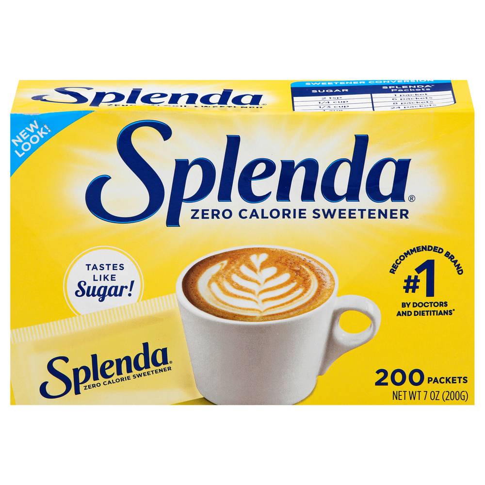 Splenda Zero Calorie Sweeteners (7 oz, 200 ct)