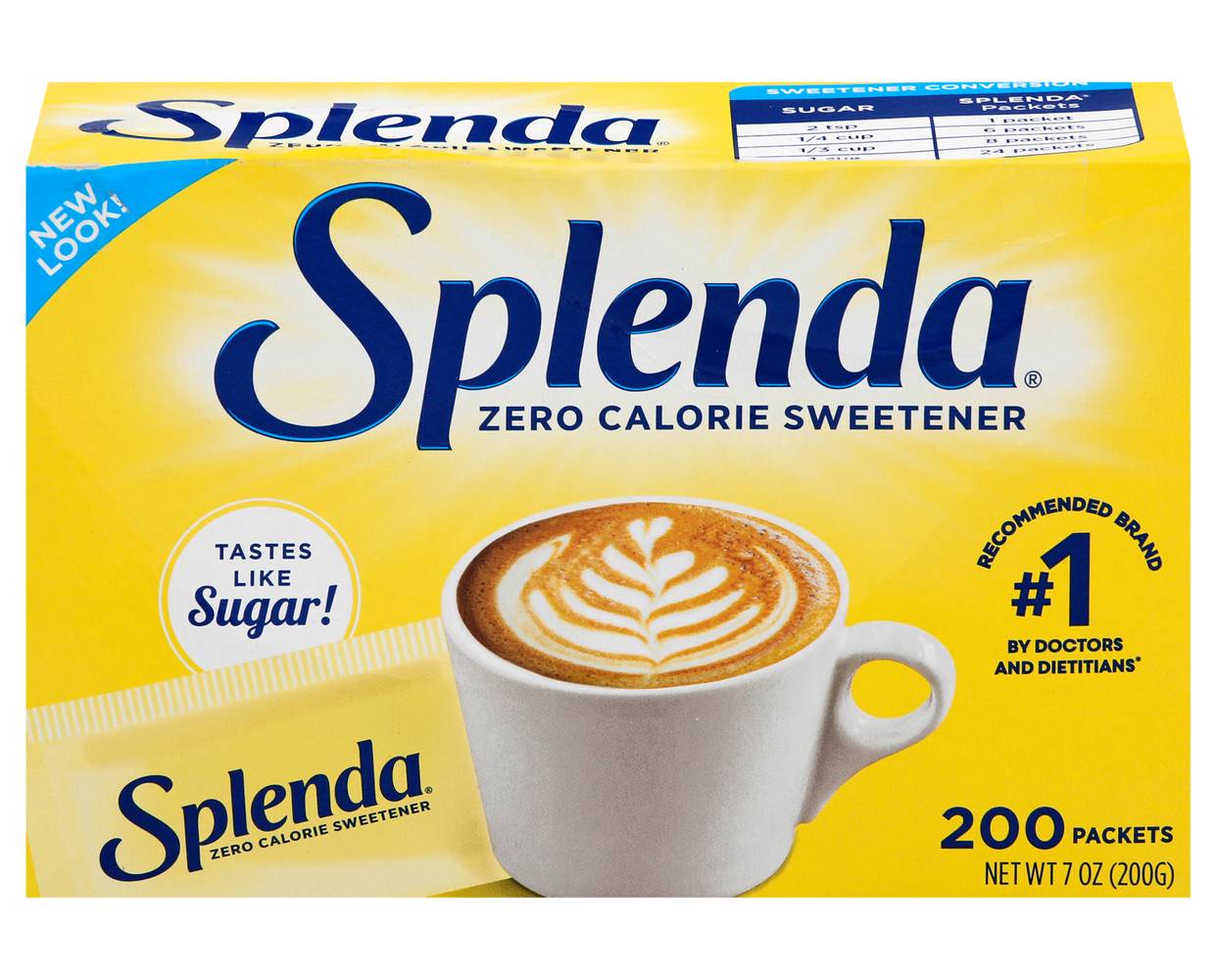 Splenda Zero Calorie Sweeteners (7 oz, 200 ct)
