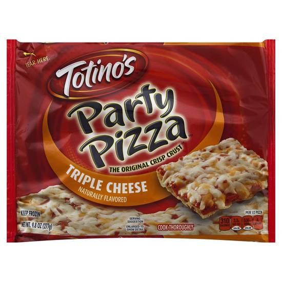 Totino's · Triple Cheese Party Pizza The Original Crisp Crust (9.8 oz)