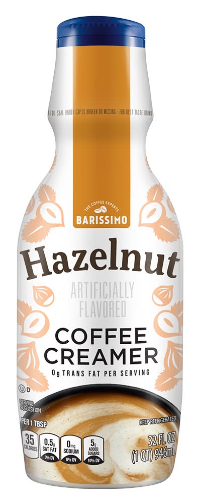 Barissimo Coffee Creamer, Hazelnut (32 fl oz)