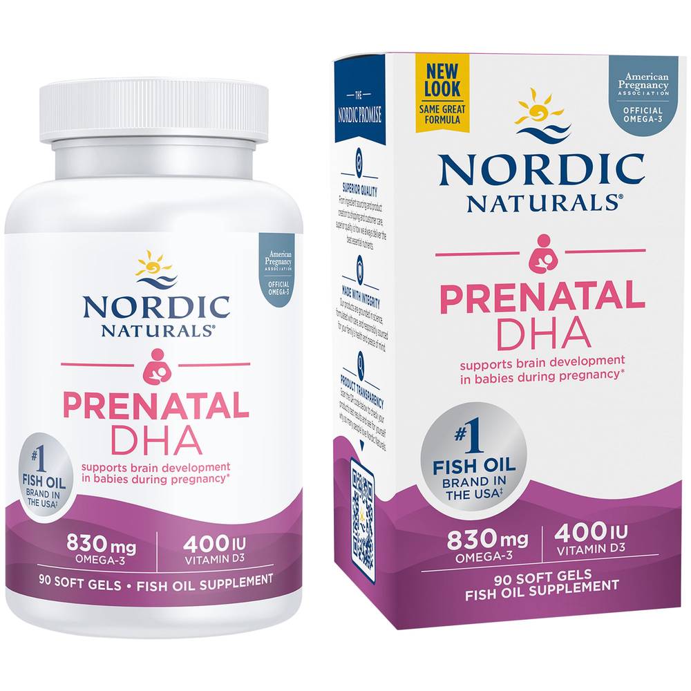Prenatal Dha – 830 Mg Omega-3 + 400 Iu Vitamin D3 (90 Softgels)