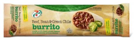 7-Select Green Chili, Beef & Bean Burrito 10oz