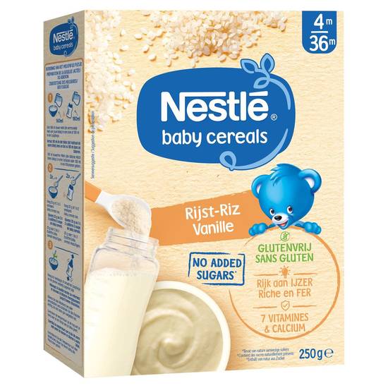 Nestlé Baby Cereals Granen Rijst-Vanille vanaf 4 maanden 250g