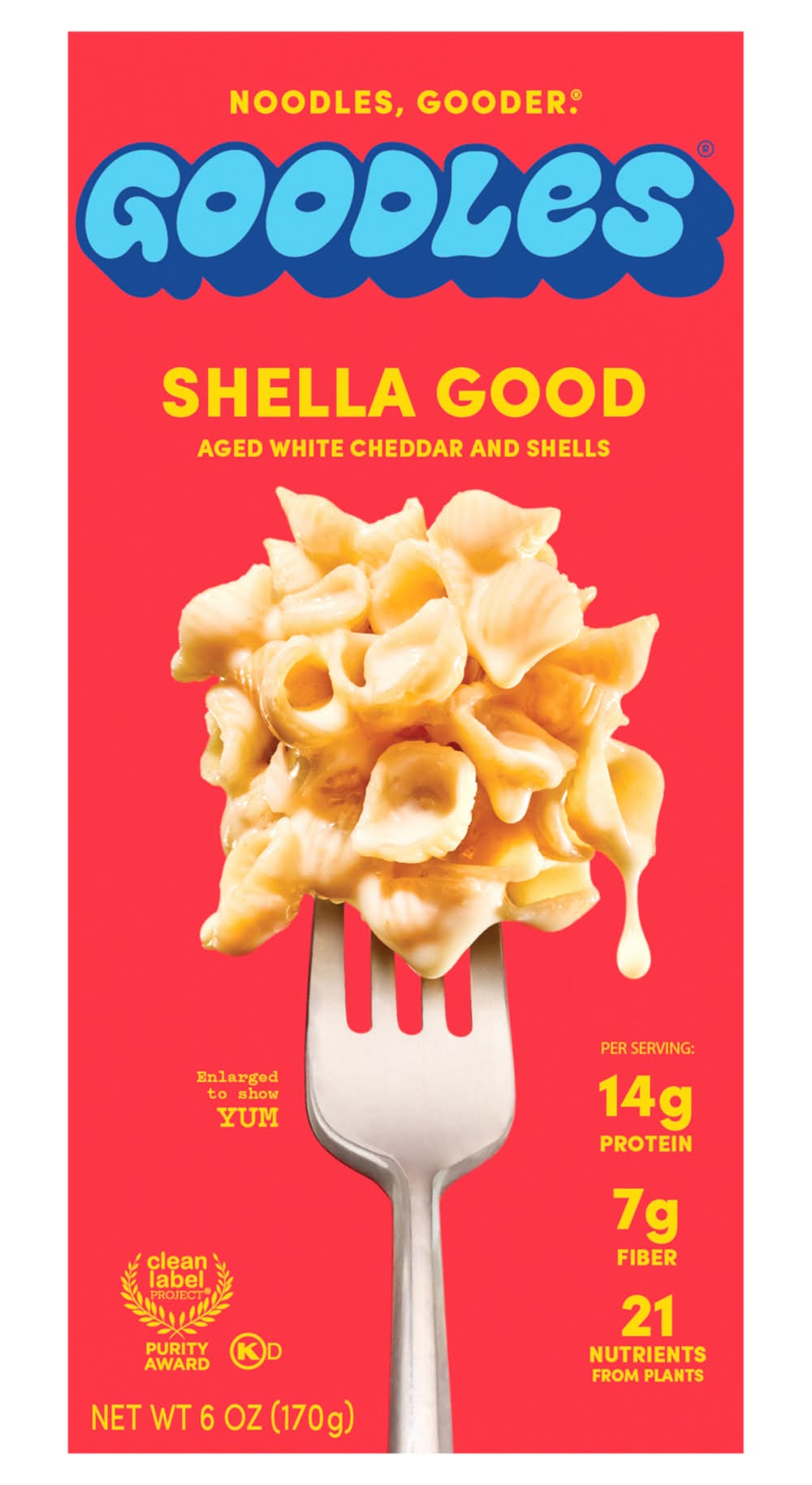 GOODLES Shella Good Macaroni & Cheese, Aged White Cheddar & Shells (6 oz)