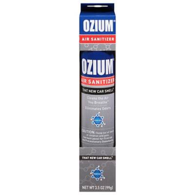 Ozium Air Sanitizer Aerosol, New Car Smell Scent (3.5 oz)