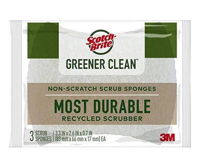Greener Clean Scrubber Sponges, 3-Pack