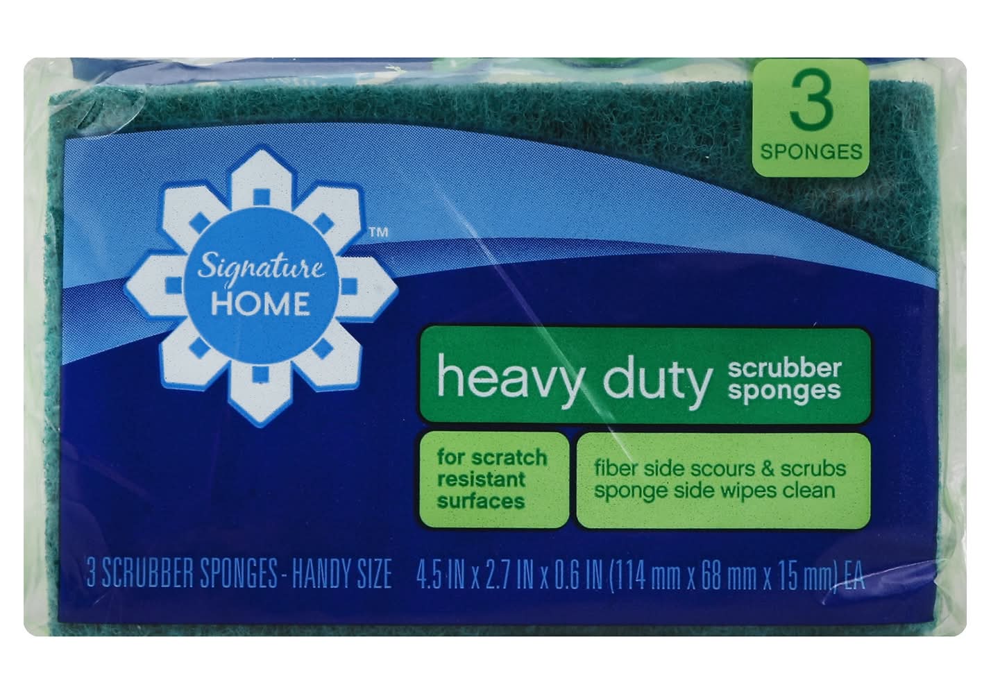 Signature Heavy Duty Scrubber Sponges (1.6 oz)