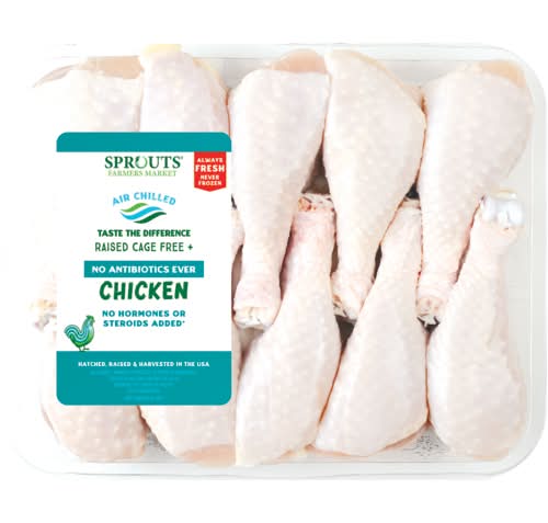 Sprouts Farmers Market Chicken Drumsticks Value Pack No Antibiotics Ever (Avg. 3lb)