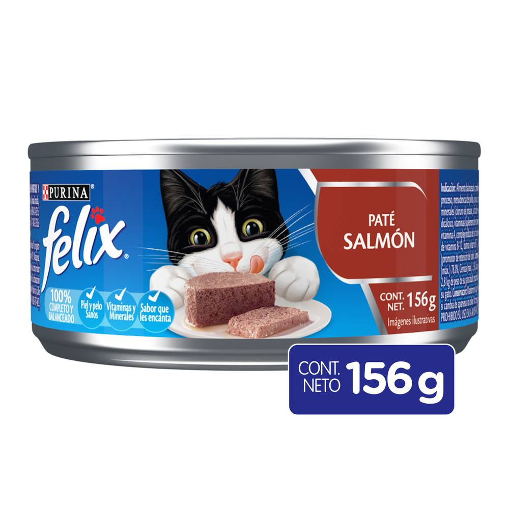 Felix · Alimento húmedo para gato estilo paté, salmón (156 g)