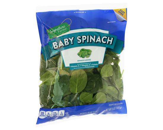 Order Signature Farms · Baby Spinach (5 oz) food online from Safeway store, Butte on bringmethat.com