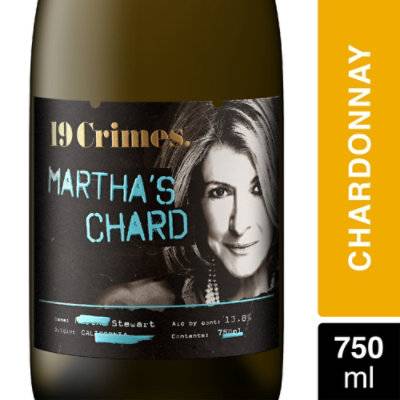 19 Crimes California Martha's Chardonnay Wine (750 ml)