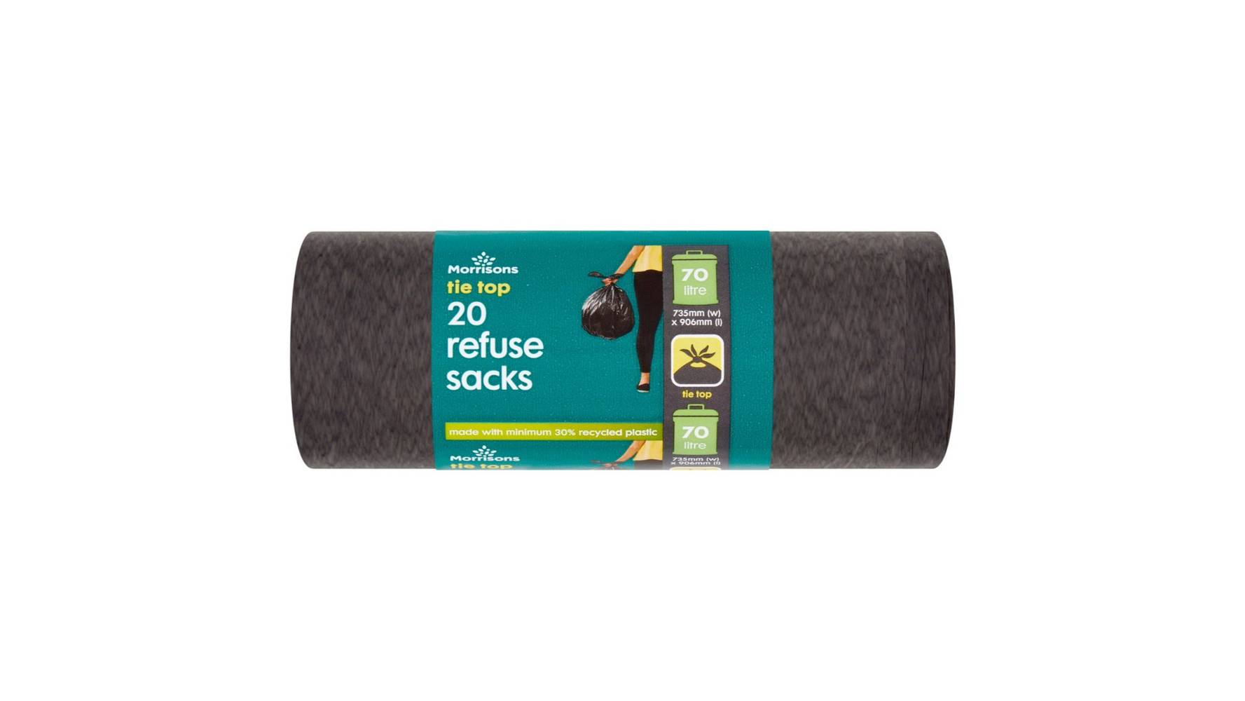 Morrisons Tie Top Refuse Sacks