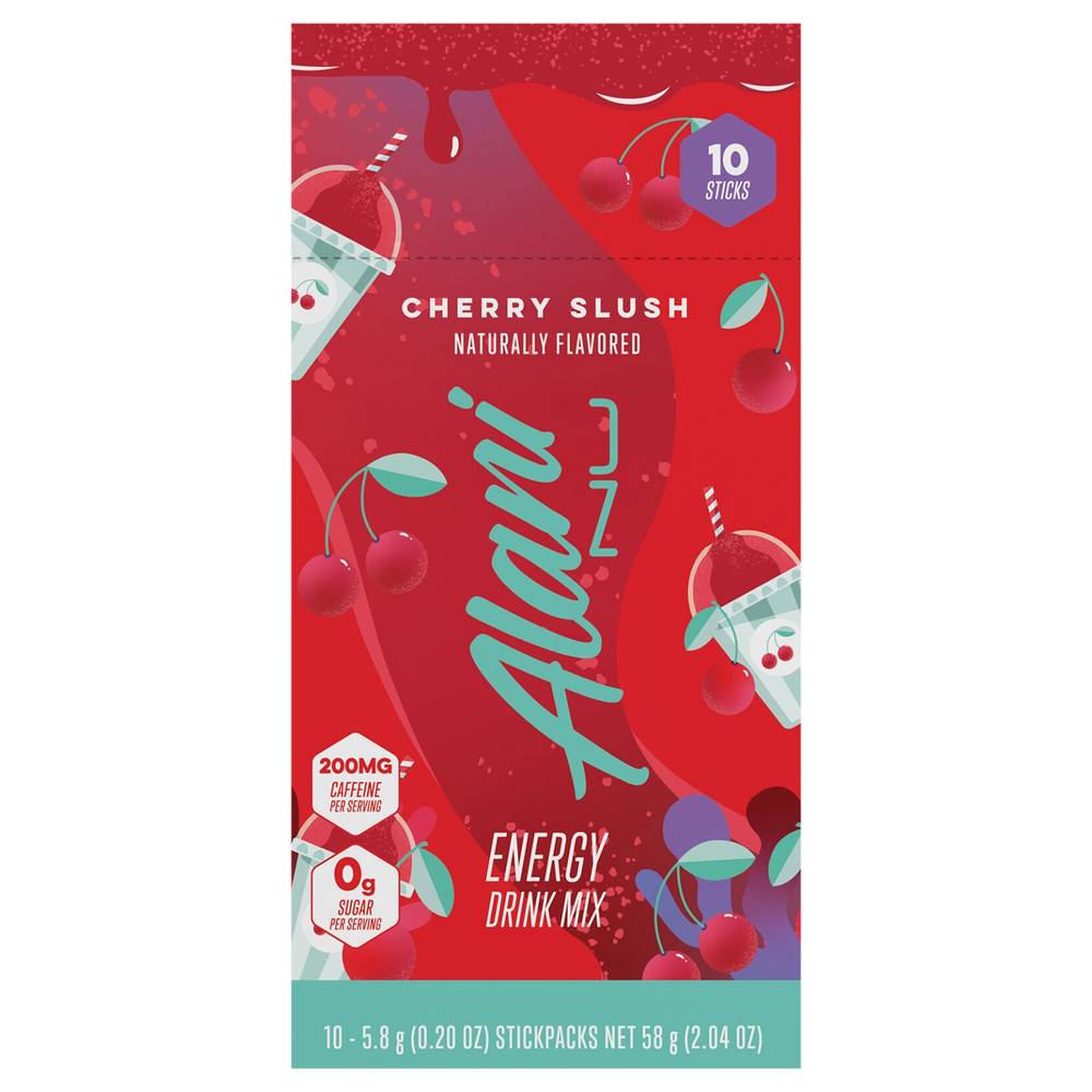 Alani Nu Energy Drink Mix Sticks, Cherry Slush (2.04 oz, 10 ct)