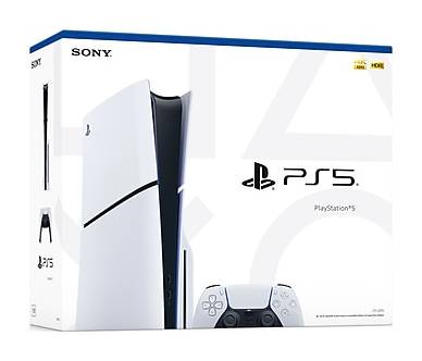 Sony PlayStation 5 Slim Console, 1TB SSD, White/Black (1000039671)