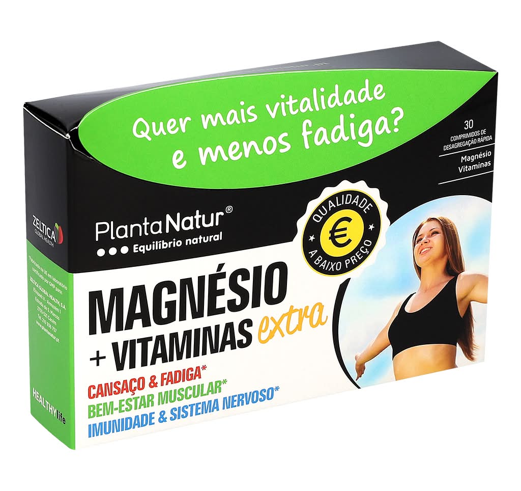 Plantanatur - Magnésio + vitaminas, embalagem de 1 unidades