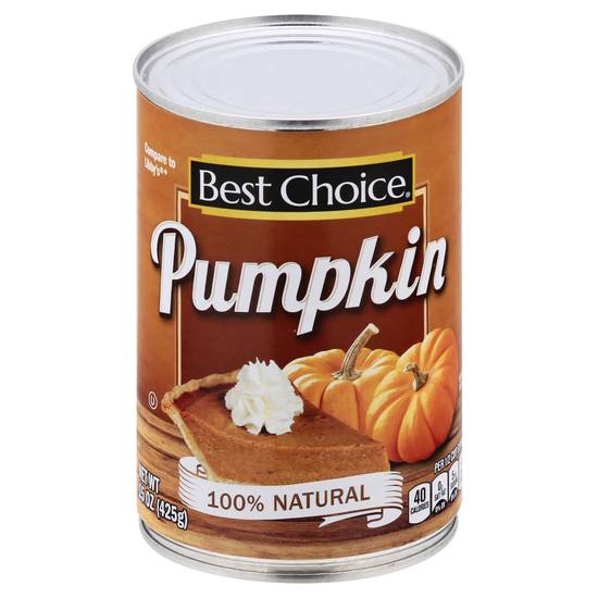 Best Choice 100% Natural Pumpkin