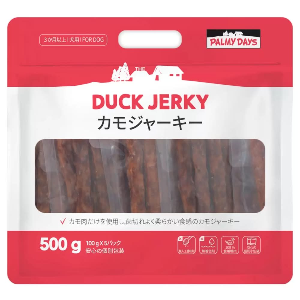 PALMY DAYS カモジャーキー100gX5 犬用おやつ