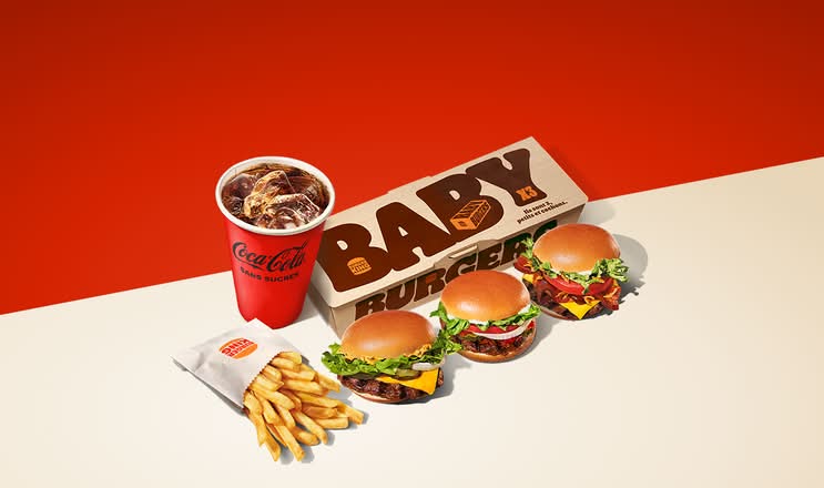 Menu Baby Burgers x3