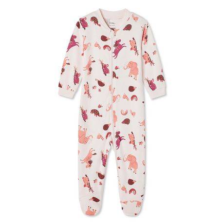 George Baby Girls'' Printed Sleeper (Color: Violet, Size: 12-18 Months)