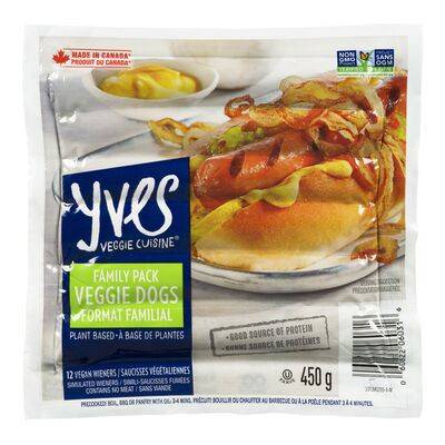 Yves Veggie Cuisine Veggie Hot Dogs Family pack (450 g)
