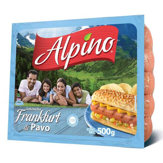 Alpino salchicha frankfurt de pavo (al vacío 500 g)